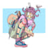 design a jellyfish hunter t shirt illustration