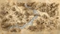 map illustration hand drawn map fantasy