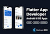build a professional flutter mobile app for android and ios with clean UI