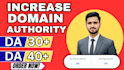 increase domain authority da moz da30 high backlinks