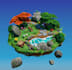 design high quality low poly environments plus game assets