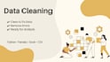 clean, fix, and prepare your data