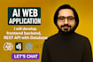build rebuild and redesign custom website as full stack web developer mern stack