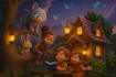 create 3d style childrens book illustrations