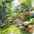 make watercolor landscape design