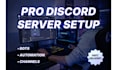 professional discord server setup with automation and discord bots