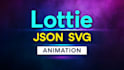 create lottie json svg animation for website app