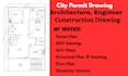 draw architecture house floor structural plan city permit mep