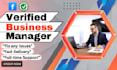 create verified facebook business manager and ads account