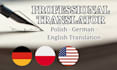 professionally translate from german and polish