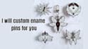 design you a lovely animal enamel pin vector art illustration sticker