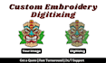 do custom embroidery digitizing and patches