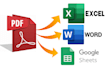 pdf to excel data conversation, data cleaning, formatting