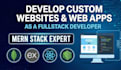 develop custom websites and web apps as a fullstack developer