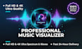 create modarn audio visualizer or spectrum