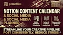 design a custom notion content calendar and social media planner