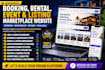 build a professional booking, rental, event, listing marketplace website