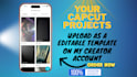 upload your capcut edited project as a editable template