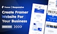 create a responsive framer website for business, startups and saas companys