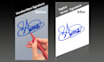 clean and remove background from your blurry signature