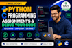 solve python c programming assigments and debug your code