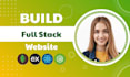develop a professional full stack web application