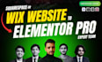 convert your squarespace or wix website to elementor pro