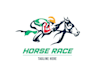 make horse racing training brand unique logo design