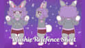 do stuffed animal character design in custom plushie reference sheet