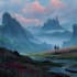 fantasy landscapes, illustration, environment, digital painting