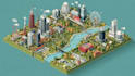 draw isometric projection illustration infographics and map