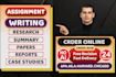 do concise research, essay, case study, project work for college and university