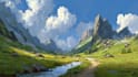 digitally paint fantasy landscape