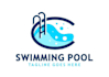 design swimming pool logo