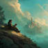 draw fantasy book cover, illustration