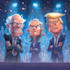 create a political or satirical cartoon
