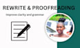 rewrite and improve your content professionally