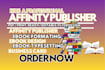 do affinity publisher, design layout, ebook, within budget