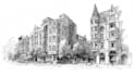 draw architecture and urban design sketches