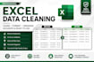 fix messy excel data, clean, format and remove duplicates fast