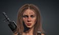 be 3d digital human character modeler, animate female survival game model, rig3d