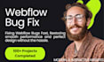 fix webflow bugs and edit webflow , webflow expert developer