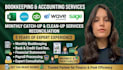bookkeeper, accountant for clean up in quickbooks online