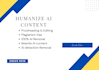 humanize ai content, ai content editing ,proofreading for natural writing
