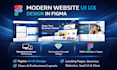 design modern website UI UX