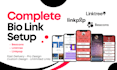 create and customize a beacons, linktree, linkpop bio link