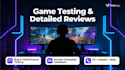 test and review your game on steam or any platform