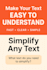 simplify complex text into easy language