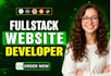 do full stack website in php laravel python html react javascript website