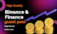 do guest post on high quality finance blogs